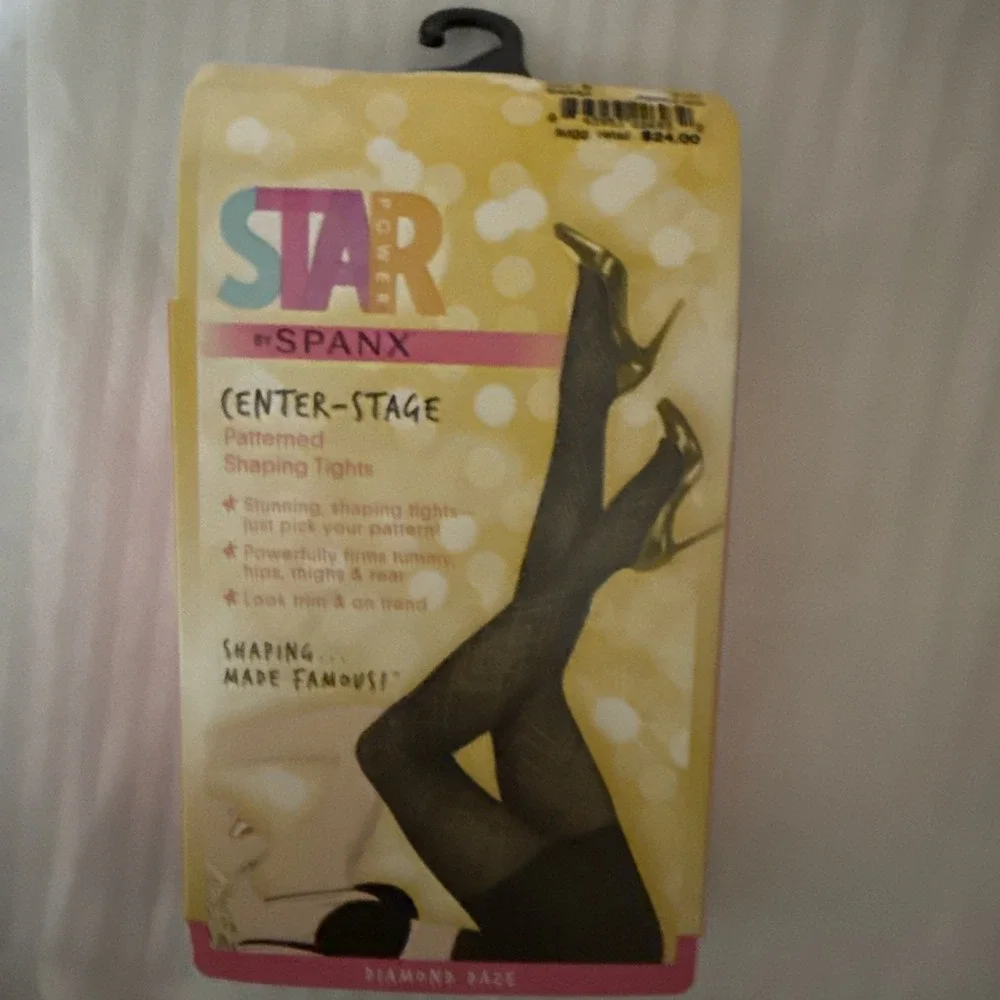 Lot of 3 Star Power by Spanx Enter-Stage Shaping Tights Diamond Daze Size E NWT